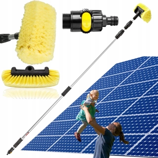 Záhradné náradie - KEFA TELESKOPICKÁ TYČ NA ODSTRAŇOVANIE SNEHU A UMÝVANIE FOTOVOLTAICKÝCH PANELOV